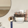 thumbnail image 5 of Bathroom Wall-Mounted Organizer, Hair Dryer Storage Rack, Multi-Functional Bathroom Storage Stand for Towels and Toiletries, Space-Saving Design, 5 of 6