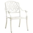 thumbnail image 2 of vidaXL Garden Chairs 2 pcs Cast Aluminium White, 2 of 5