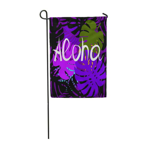 SIDONKU Abstract Aloha Hawaii Best Creative for Presentation Beach Garden Flag Decorative Flag House Banner 12x18 (Best Beaches In Hawaii)