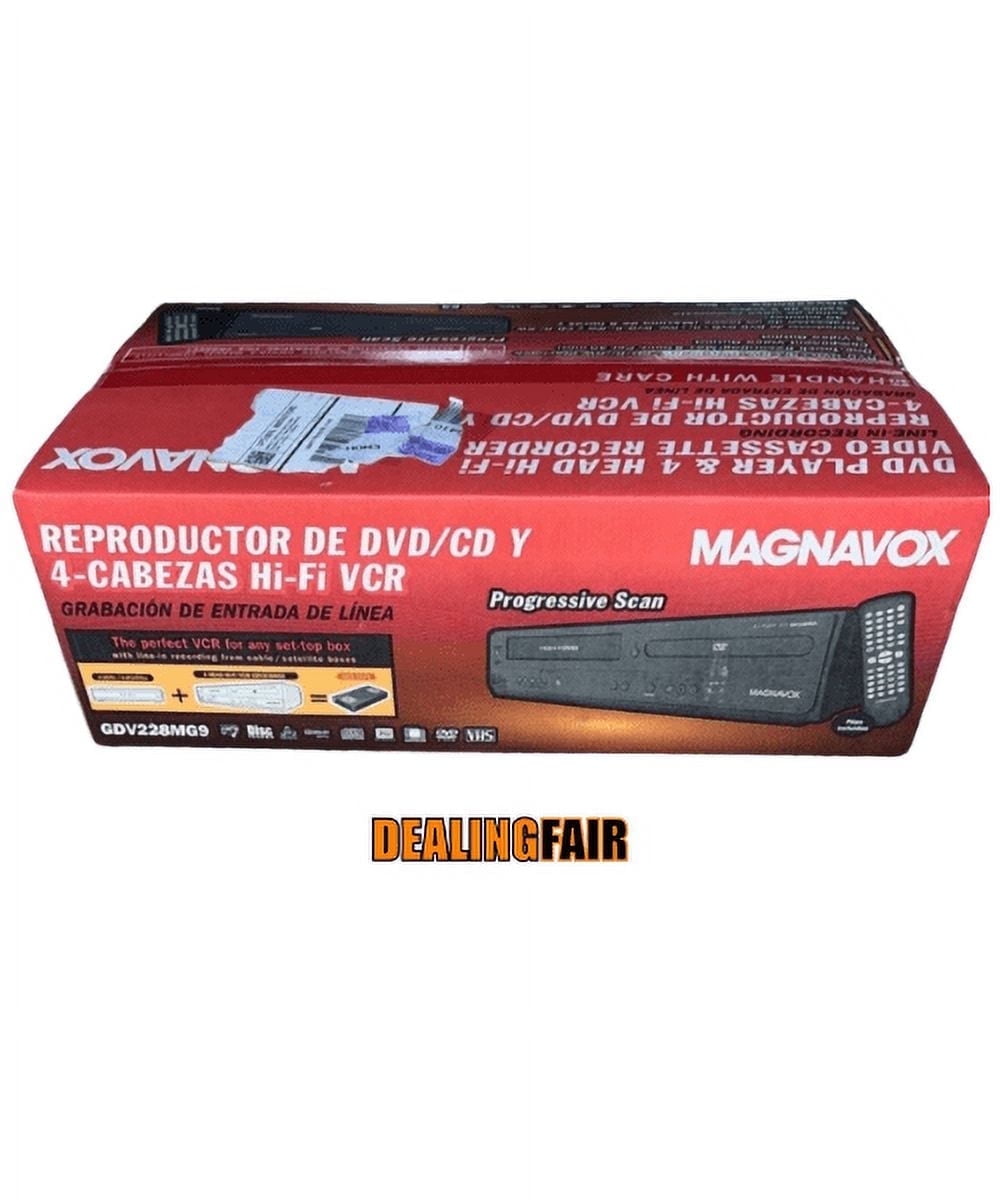 Magnavox DV225MG9 Combo VHS Recorder & DVD Player, 4 Head Hi-Fi
