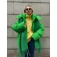 thumbnail image 3 of Parka gruesa con capucha para mujer, chaqueta holgada de gran tamaño con bolsillo y cremallera, ropa de calle para invierno, novedad de 2024, 3 of 5