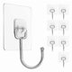 thumbnail image 1 of Waterproof and Rustproof Wall Hooks for Hanging Heavy Duty, Stainless Steel Towel and Coats Hooks to use Inside Kitchen, Home and Office, 16Pack, 1 of 4