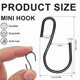 thumbnail image 2 of 120-Pack 1-Inch Mini S-Hooks for Crafting and Hanging, Black Color, 2 of 5