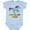 Baby Blue, variant on Inktastic Born to Run Wild- galloping horse Boys or Girls Baby Bodysuit