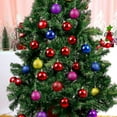 thumbnail image 2 of Bolas de Navidad decorativas JanHm 24 bolas morado PVC brillantes y mate, 2 of 4