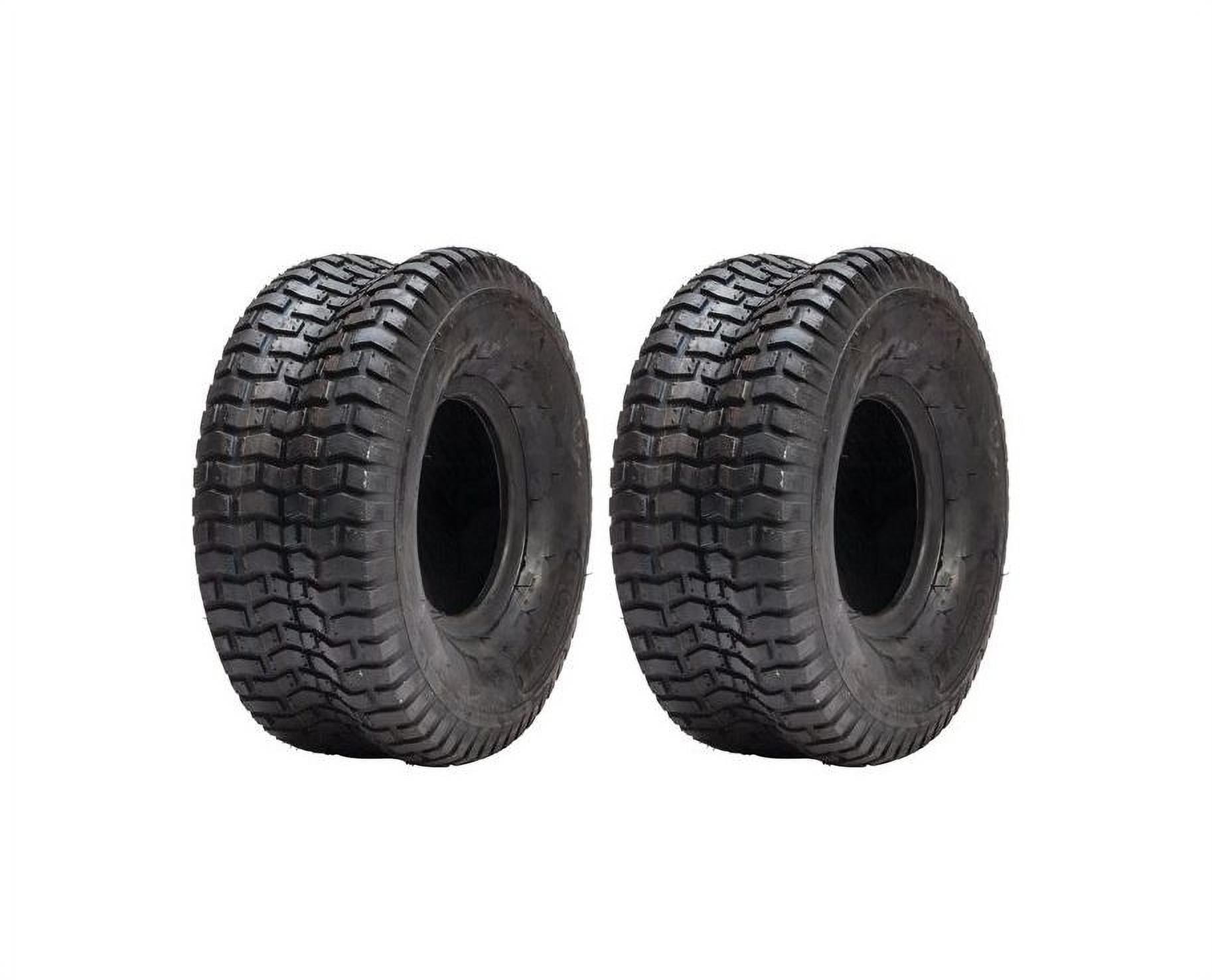 TWO 15X6.00-6 Turf Lawn 15X6-6 4 Ply Rated Lawn Mower Set Two Tires 15 6 6 