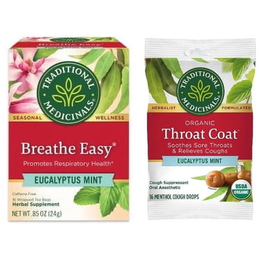 Broncolin Eucalyptus Herbal Tea, Soothes Flu, Cold, Respiratory Mucus ...