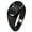 Black, variant on Sterling Silver Heart Love Arrow Compass Engraved Oval Flat Top Polished Ring