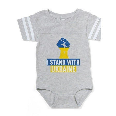 

CafePress - I Stand With Ukraine - Cute Infant Baby Football Bodysuit