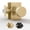 Satin Brass, variant on Mega Handles Ribba Dummy Door Handles - 2 Pack Heavy Duty Door Handle, Non-Turning Door Handle for Hallway - Matte Black