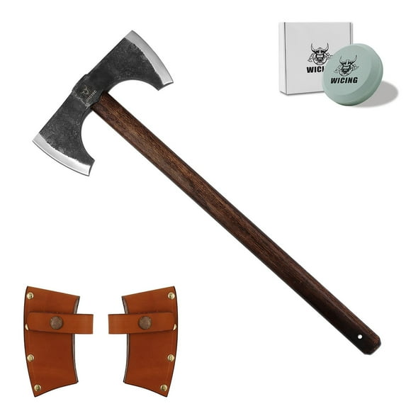 Double Bit Splitting Axe with Beech Handle