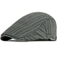 thumbnail image 2 of SikaFu Beret Cap Spring Autumn Hat Vintage Striped Ivy Newsboy Flat Cap Male Female Adjustable Denim Beret Hat Men Women Berets, 2 of 6