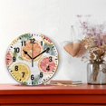 thumbnail image 2 of Yayeee 10" Wall Clock Battery Operated Quartz Round Silent Non-Ticking Home Decor,Candy Grapefruit Slices, 2 of 6