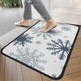 thumbnail image 4 of Blue Christmas Snowflake Pattern Door Rugs,Washable Non Slip Door Mats Indoor,Decorative Door Mats,Entry Mat Indoor for Entrance,Bedroom,Kitchen,Bathroom,30"x17", 4 of 6