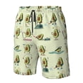 thumbnail image 4 of Balery Avocado for Exercise Traje de Baño Estilo Hawaiano para Hombre, Shorts de Secado Rápido con Bolsillos-Large, 4 of 6