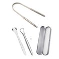 thumbnail image 1 of Cleaner 3pcs Stainless Steel Tongue Cleaner Scraper Oral Hygiene Cleaning Care  Tools, 1 of 8