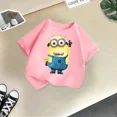 thumbnail image 3 of Ropa de verano para niños de Mi villano favorito, camiseta de algodón cómoda e informal para niños, camiseta de algodón para muñecas, Minions divertidos para niños y niñas, 3 of 5
