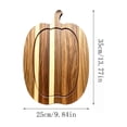 thumbnail image 2 of Halloween Pumpkin Cutting Board,Striped Hardwood Cutting Board With Built‑In Juice Groove,13.7x9.8 Inch Decorative Charcuterie Tray for Holiday Gathering,Kitchen Countertop Display & Gifting, 2 of 6