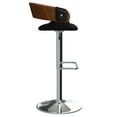thumbnail image 6 of Simpli Home Farrell Adjustable Swivel Bar Stool in Black Vegan Faux Leather, 6 of 10