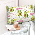 thumbnail image 4 of Yiaed Avocado Work Out Print Brushed Microfiber Envelope Pillowcases, Standard,Envelope Closure Pillow Cases(No pillow core)-14"x20", 4 of 6