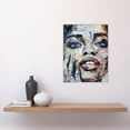 thumbnail image 4 of Artery8 Woman Face Newspaper Collage Portrait For Living Room Unframed Wall Art Print Poster Home Decor, 4 of 5