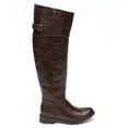 thumbnail image 2 of Breckelles Rider-82 New Women Crinkle Leatherette Round Toe Riding Thigh High Boot, 2 of 6