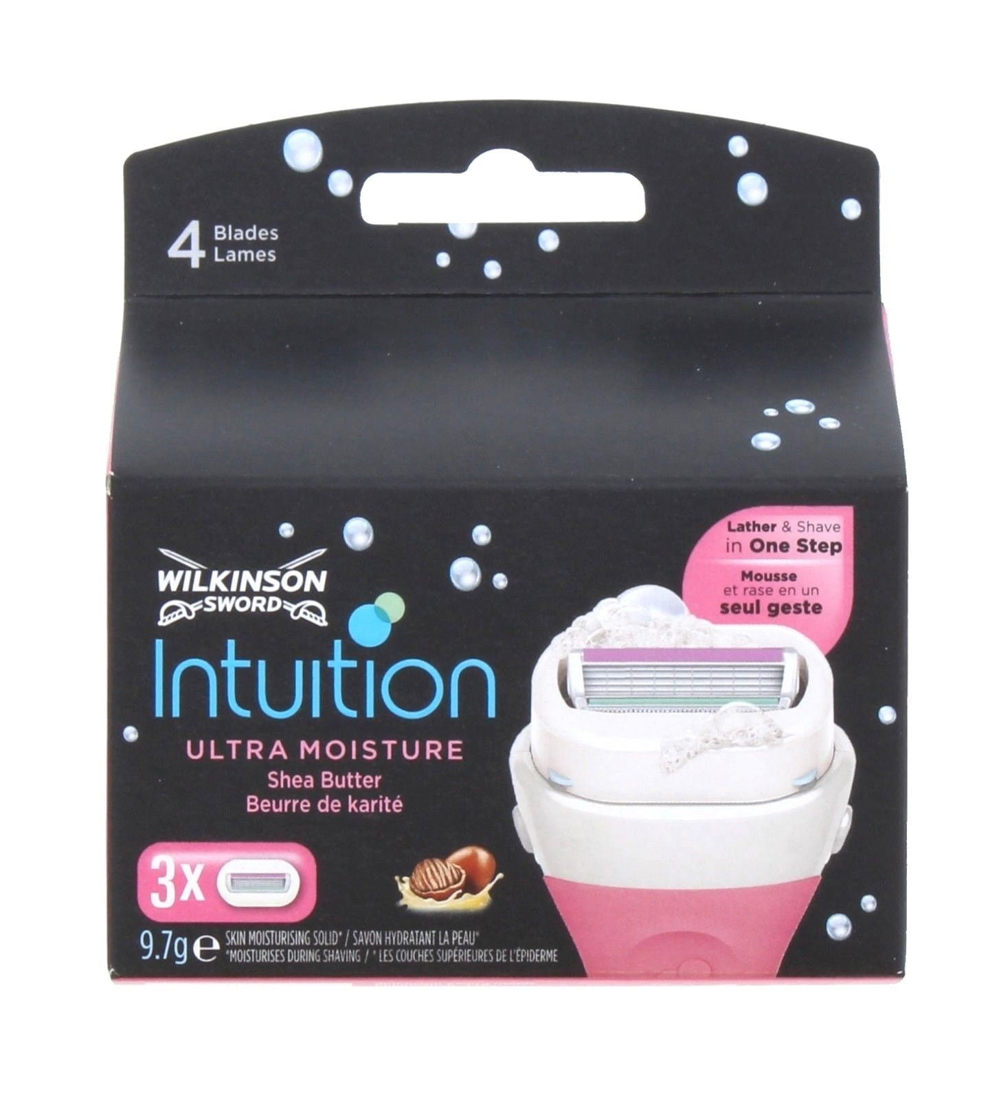 Wilkinson by Schick Intuition Ultra Moisture Shea Butter Refill Blade Cartridges, 3 Count + Yes to Tomatoes Moisturizing Single Use Mask