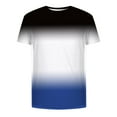thumbnail image 3 of Handshe Men's Casual Round Neck Gradient Sport Short - Sleeve T - Shirt for Daily & Outdoor, 3 of 5