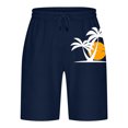 thumbnail image 3 of Puntoco Shorts Hombre Casuales Playa Liso Moda,Pantalones Cortos Deportivos Para Hombre Con Bolsillos De Secado Rápido Baloncesto Correr Ciclismo,Promoción, Alto Y Grande, 3 of 4