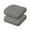 Grey, variant on Aoodor Outdoor Chair Cushion W18'' x D19'', Fade-resistant Polyester Chair Pads with Invisible Zipper & Adjustable Ties, Khaki, Set of 2