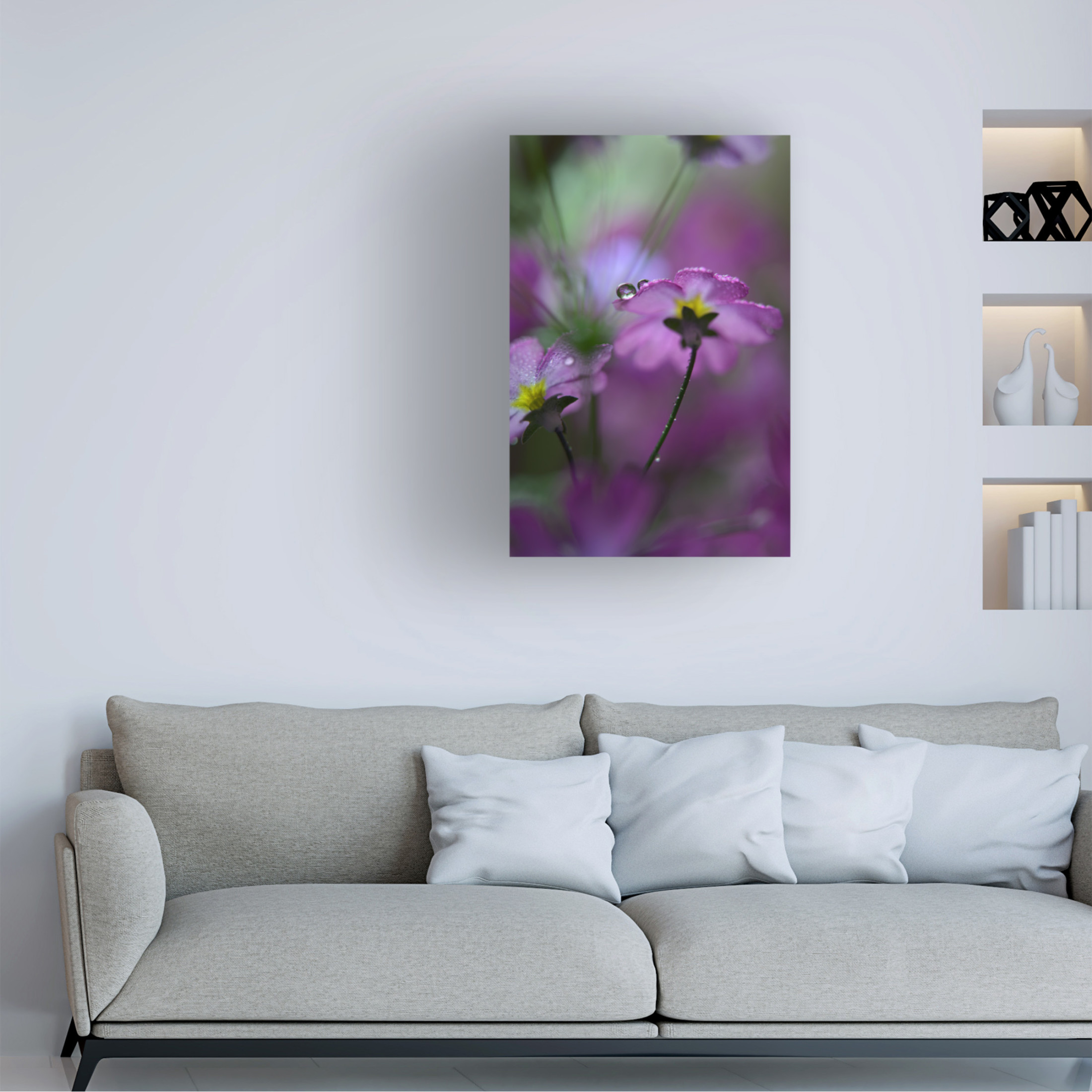 Canvas Wall Art - Heidi Westum 'In Pink Surroundings' Wall Art for Living Room, Bedroom, or Office Décor by Trademark Fine Art - 22 x 32 Inches