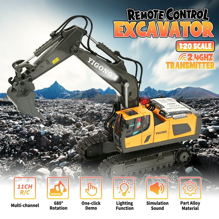  DOUBLE E Remote Control Excavator Toy RC Excavators