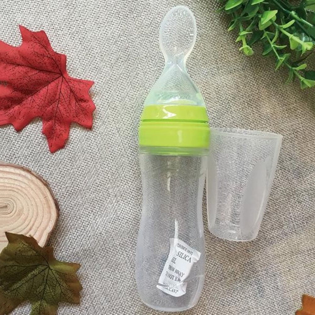 rice cereal in baby bottle