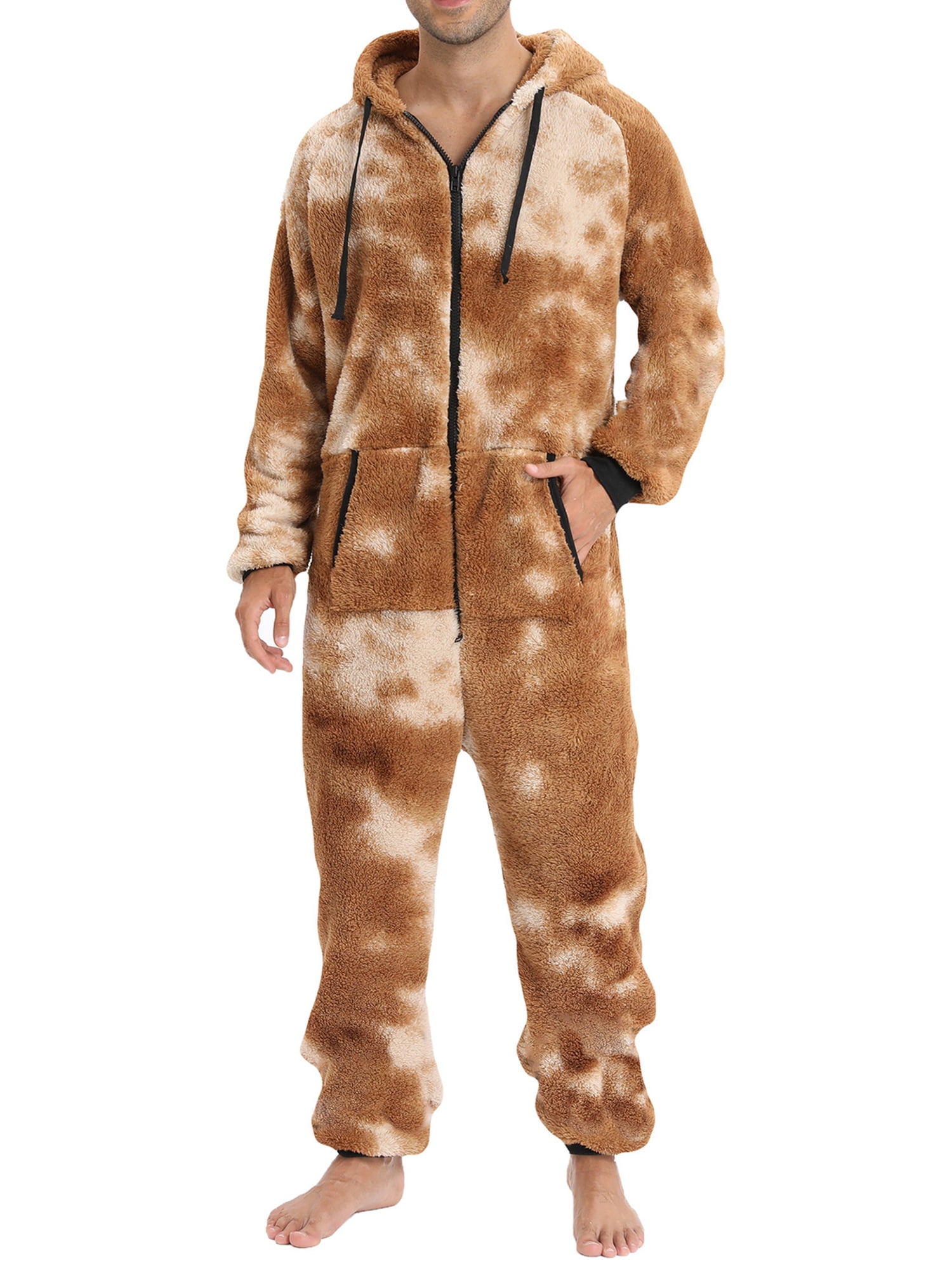 ANUFER Mens Winter Fleece Lined Cotton Tracksuit Set Full