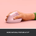 thumbnail image 3 of Ratón Logitech Lift vertical ergonómico inalámbrico Rose, 3 of 9