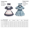 thumbnail image 3 of IBTOM CASTLE Kids Girls 1950s Housewife Costume Vintage Polka Dots Dress Apron Rockabilly Pinup Dresses Halloween Cosplay Birthday Party Dress up for Photo Shoot 18-24 Months Polka Dots, 3 of 6