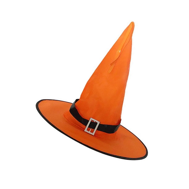 Ounissouiy Decoración de Halloween, sombrero de bruja, luces LED, orejas de elfo de Halloween para niños, suministros de decoración para fiestas, adorno Iluminación navideña No.03