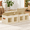 Beige-L(2-Pack), variant on Black L(2-Pack) Large Collapsible Divided Fabric Clothes Storage Chest with Lids and Windows