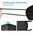thumbnail image 7 of 50pcs KN95 Face Mask Black 5 Layer Cup Dust Safety Masks Filter Efficiency≥95% Breathable Elastic Ear Loops Black Masks, 7 of 7