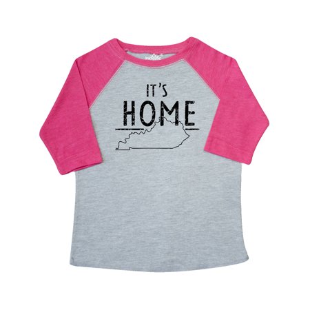 

Inktastic It s Home- State of Kentucky Outline Distressed Text Gift Toddler Boy or Toddler Girl T-Shirt