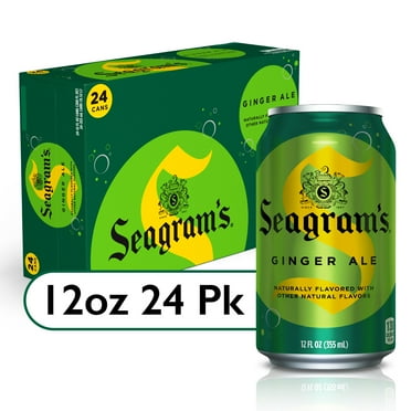 Seagrams Ginger Ale Soda Pop, 12 fl oz, 24 Pack Cans
