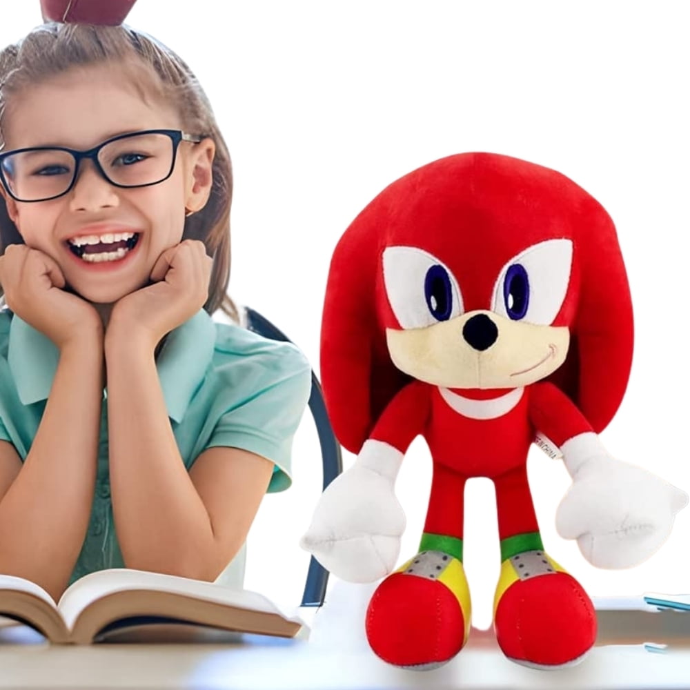 Sonic Knuckles Plush Toys, Hedgehog Stuffed Doll, Cool Anime Soft Pillow Toy, Gifts for Kids