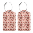 thumbnail image 3 of Naloa Ladybugs With Heart Spots Luggage Tag for Suitcase Leather Baggage Tag with Stainless Steel Loop Privacy Cover for Women Men Girls-1, 3 of 5