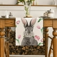 thumbnail image 2 of Mantel de lino para mesa de Pascua, zapatillas para correr, decoración navideña, impresión creativa, mantel de entrada de cocina, 2 of 4