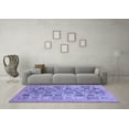 thumbnail image 3 of Ahgly Company Indoor Rectangle Abstract Blue Modern Area Rugs, 6' x 9', 3 of 4