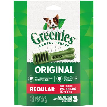 Greenies Original Large Natural Dental Dog Treats 18 Oz Pack Walmart Com