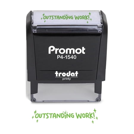 Promot Outstanding Work Self Inking Stampers for Kids - Teacher Stamps for Classroom