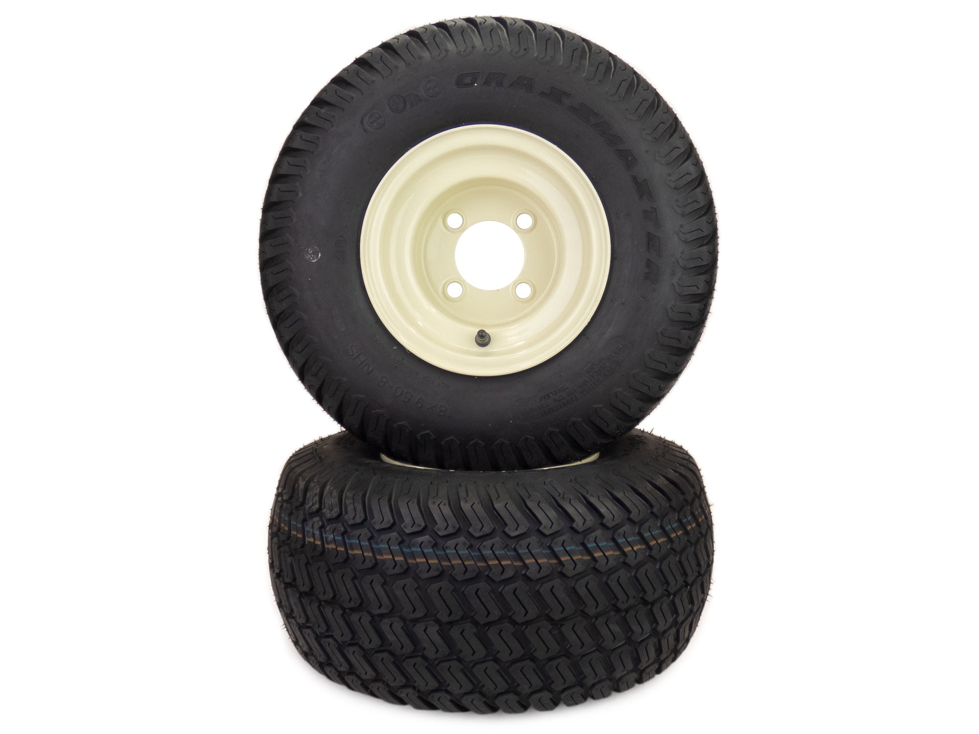 (2) 18x9.508 Wheel Assemblies Compatible With Cub Cadet RZT 50" & 54