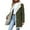 Green, variant on Women's Casual Long Coat Notched Lapel Winter Warm Overcoat Outdoor Fall Fashion Outerwear