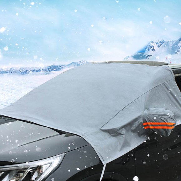Housse de Voiture VALINK Empêche la Chaleur, le Froid, la Pluie, la Neige, le Givre, le Soleil, Protège-Toit Demi-Housse